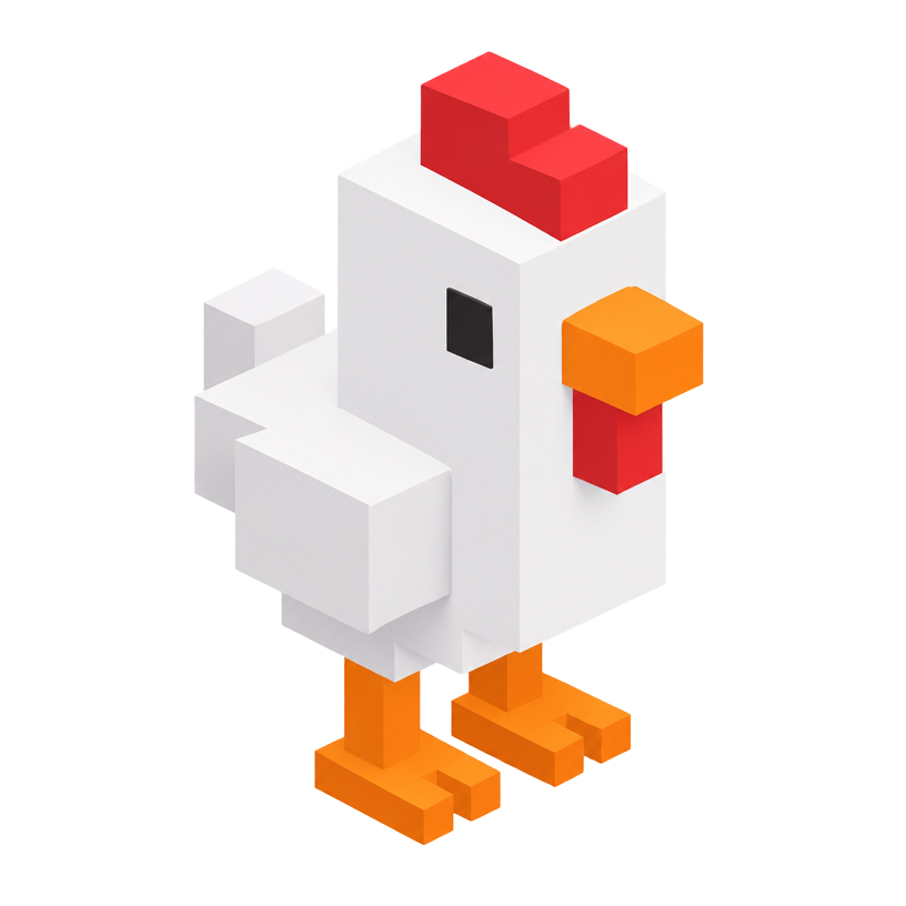 Voxel chicken
